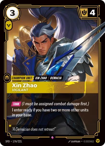 Xin Zhao - Vigilant - Spiritforged (SFD) (176/221)