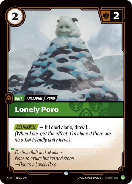 Lonely Poro - Spiritforged (SFD) (036/221)