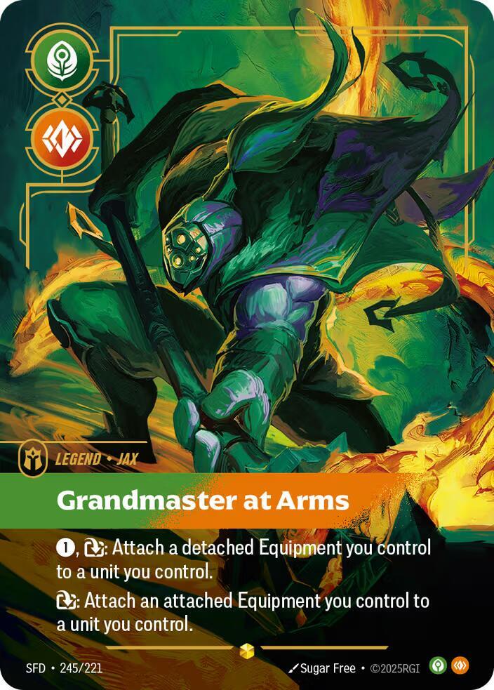 Jax, Grandmaster At Arms (Overnumbered) - Spiritforged (SFD) (245/221)