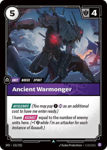 Ancient Warmonger - Spiritforged (SFD) (131/221)