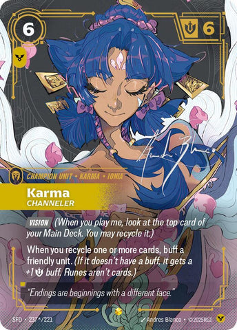 Karma - Channeler (Signature) - Spiritforged (SFD) (237*/221)