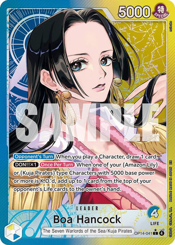 Boa Hancock (OP14-041) (Alternate Art) [The Azure Sea's Seven]