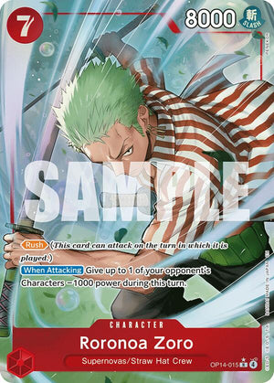 Roronoa Zoro (OP14-015) (Alternate Art) [The Azure Sea's Seven]