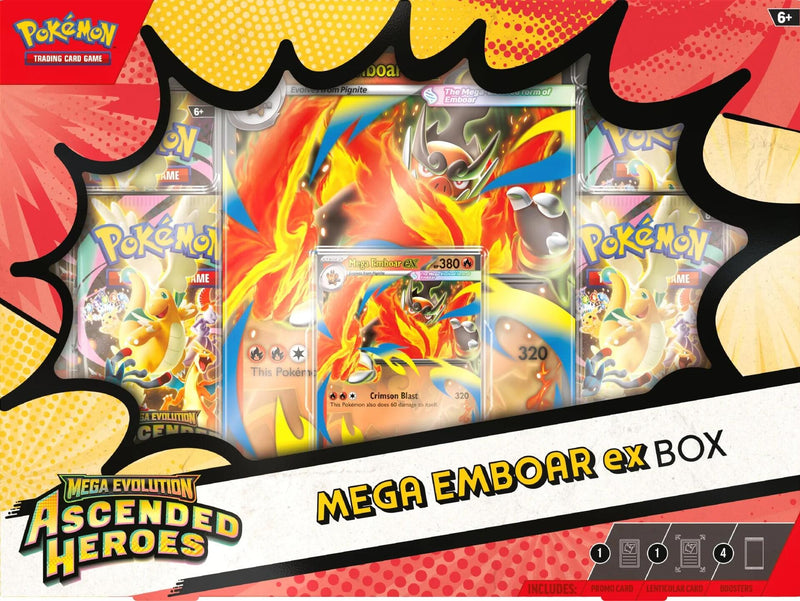 Mega Evolution: Ascended Heroes - Mega Emboar ex Box INGLÉS -
