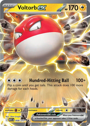 Voltorb ex (058/217) [Mega Evolution: Ascended Heroes]
