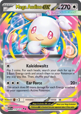 Mega Audino ex (172/217) [Mega Evolution: Ascended Heroes]