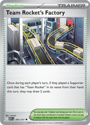Team Rocket's Factory (203/217) [Mega Evolution: Ascended Heroes]
