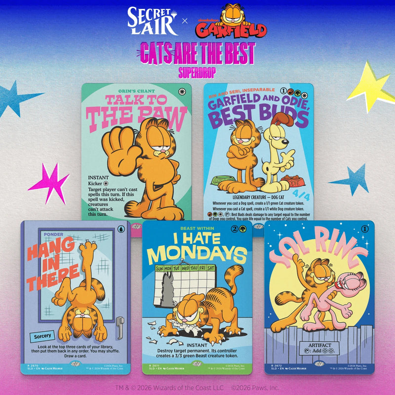 Preventa Secret Lair x Garfield: Motivationally Challenged