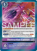 Destruction Cannon [P-238] (Store Tournament 2026 Vol. 2 Winner Pack) [Promotional Cards]