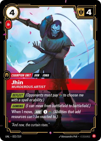 Jhin - Murderous Artist - Unleashed (UNL) (022/219)