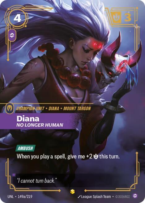 Diana - No Longer Human (Alternate Art) - Unleashed (UNL) (149a/219)