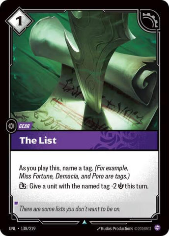The List - Unleashed (UNL)(138/219)