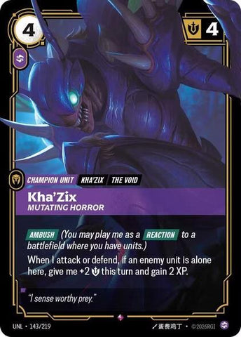 Kha'Zix - Mutating Horror - Unleashed (UNL) (143/219)