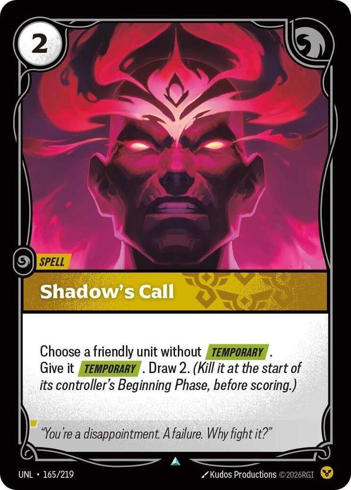 Shadow's Call - Unleashed (UNL)(165/219)