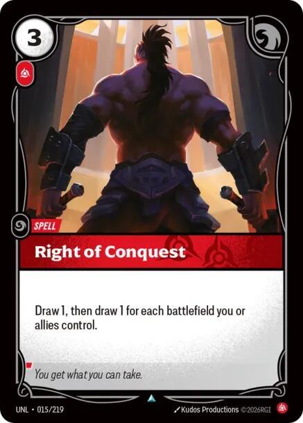 Right of Conquest - Unleashed (UNL) (015/219)