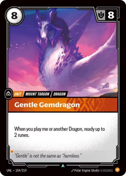 Gentle Gemdragon - Unleashed (UNL)(104/219)