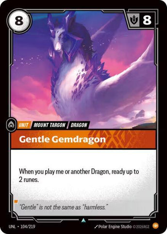 Gentle Gemdragon - Unleashed (UNL)(104/219)