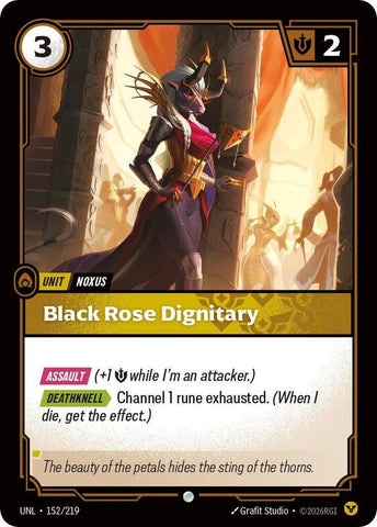 Black Rose Dignitary - Unleashed (UNL)(152/219)
