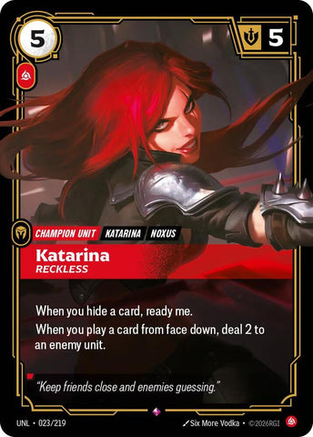 Katarina - Reckless - Unleashed (UNL) (023/219)