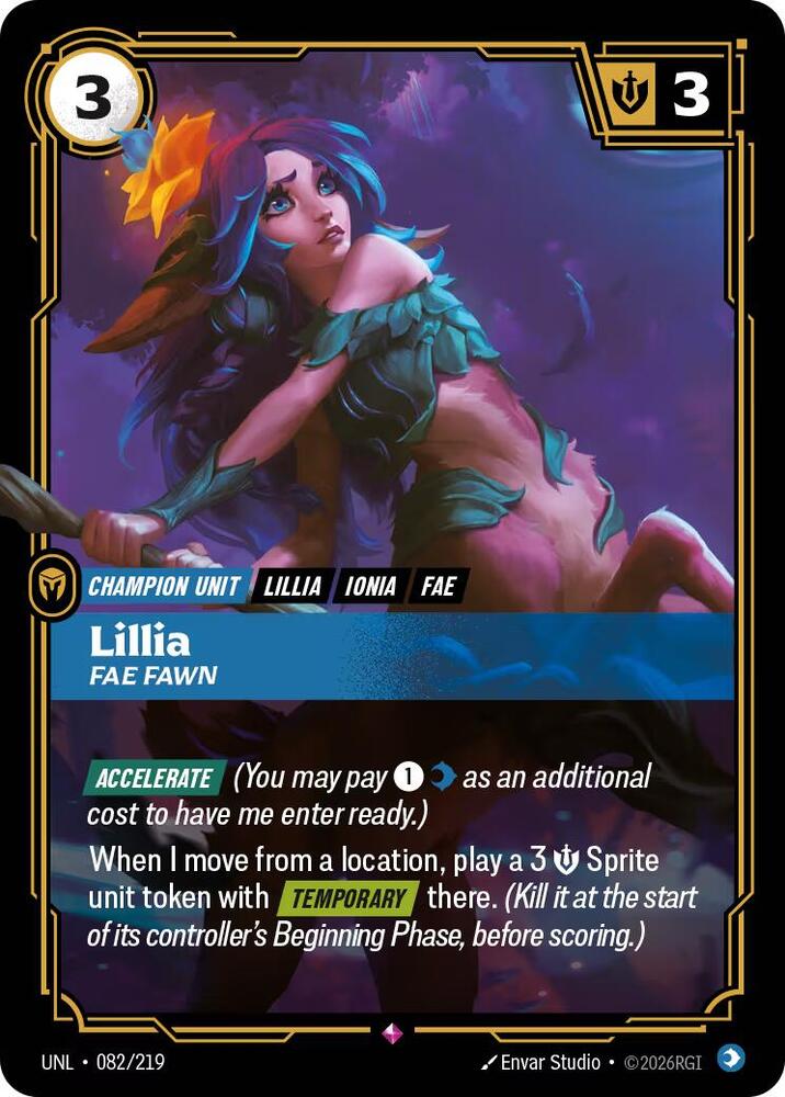 Lillia - Fae Fawn - Unleashed (UNL) (082/219)