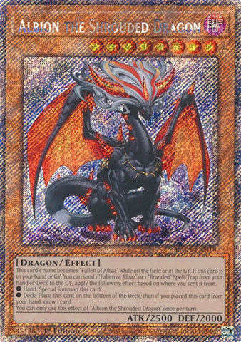 Albion the Shrouded Dragon (Platinum Secret Rare) [RA05-EN019] Platinum Secret Rare