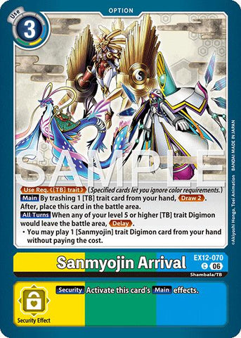 Sanmyojin Arrival [EX12-070] [Digital World Shambala]