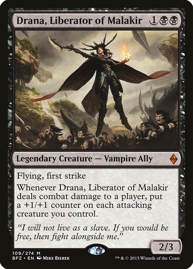 Drana, Liberator of Malakir [Battle for Zendikar] [ESPAÑOL]
