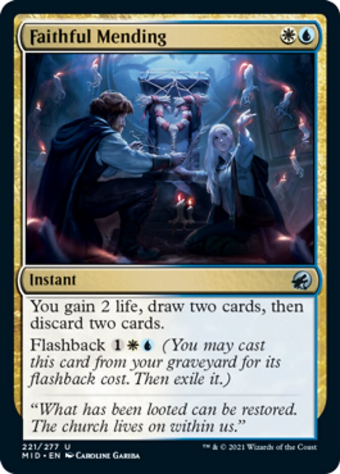 Faithful Mending (ESPAÑOL) [Innistrad: Midnight Hunt]