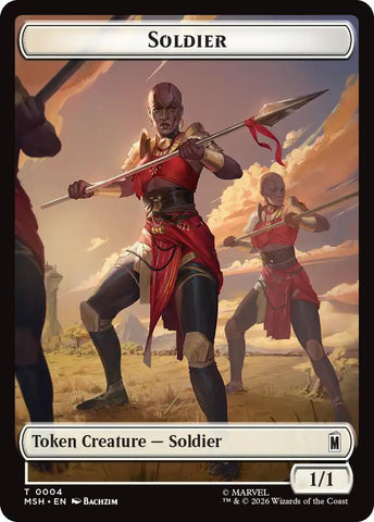 Soldier // Clue Double-Sided Token [Marvel Super Heroes Tokens]