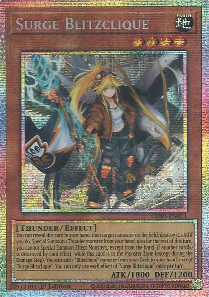 Surge Blitzclique (Starlight Rare) [CORI-EN011] Starlight Rare