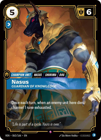 Nasus, Guardian of Knowledge - Vendetta (VEN) (063/166)