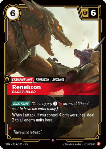 Renekton, Rage Fueled - Vendetta (VEN) (019/166)