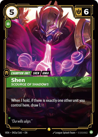 Shen, Scourge of Shadows (Alternate Art) - Vendetta (VEN) (042a/166)