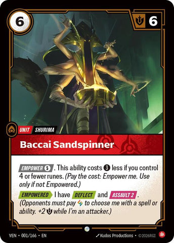 Baccai Sandspinner - Vendetta (VEN) (001/166)