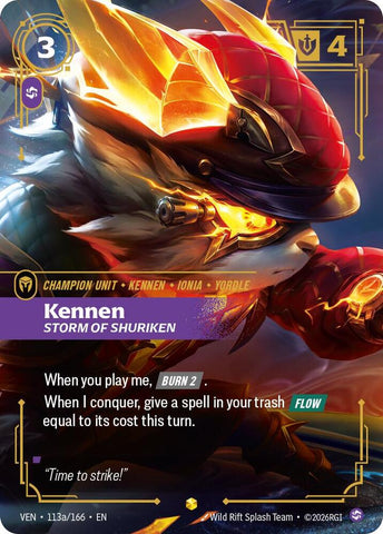 Kennen, Storm of Shuriken (Alternate Art) - Vendetta (VEN) (113a/166)
