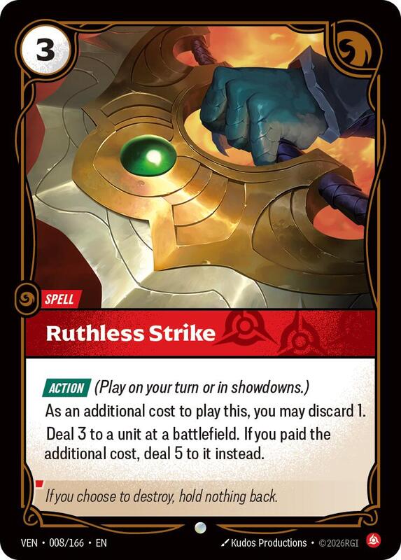 Ruthless Strike - Vendetta (VEN) (008/166)