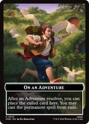 On an Adventure // Enduring Story Double Sided Token [The Hobbit Tokens]