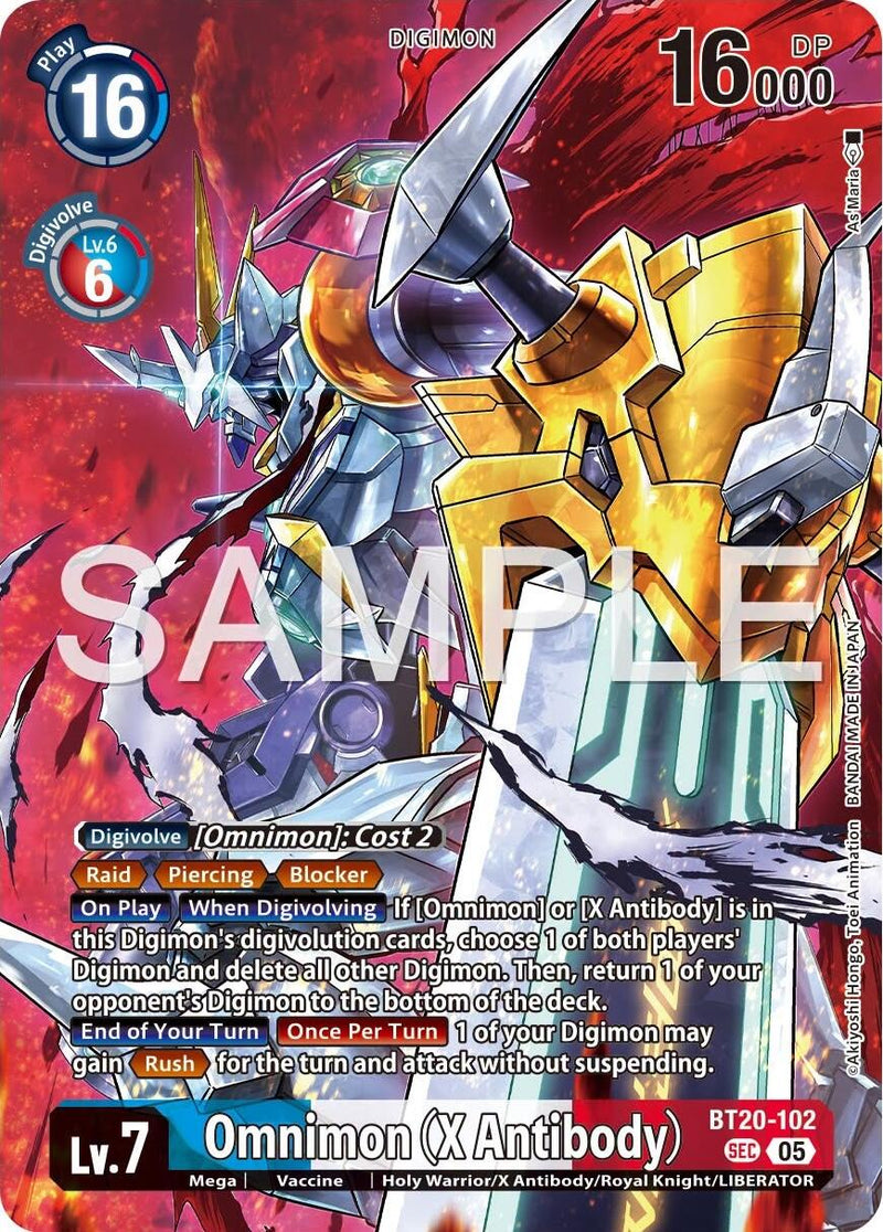 Omnimon [BT20-102] (X Antibody) (Tamer's Selection Box Ver. X Antibody) [Promotional Cards]
