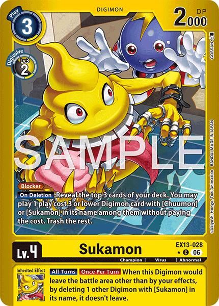 Sukamon [EX13-028] (Limited Foil) [Chivalrous XIII]