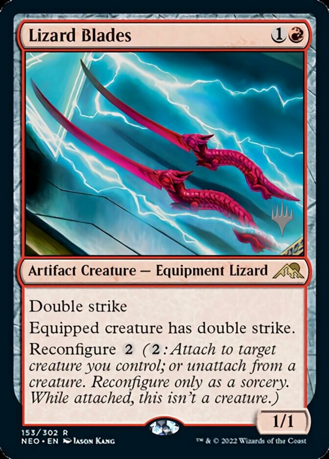 Lizard Blades (Promo Pack) (ESPAÑOL) [Kamigawa: Neon Dynasty Promos]