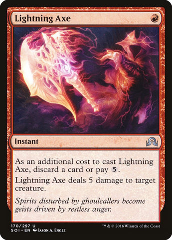 Lightning Axe (español) [Shadows over Innistrad]