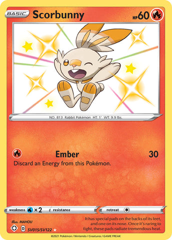 Scorbunny (SV015/SV122) (ESPAÑOL) [Sword & Shield: Shining Fates]