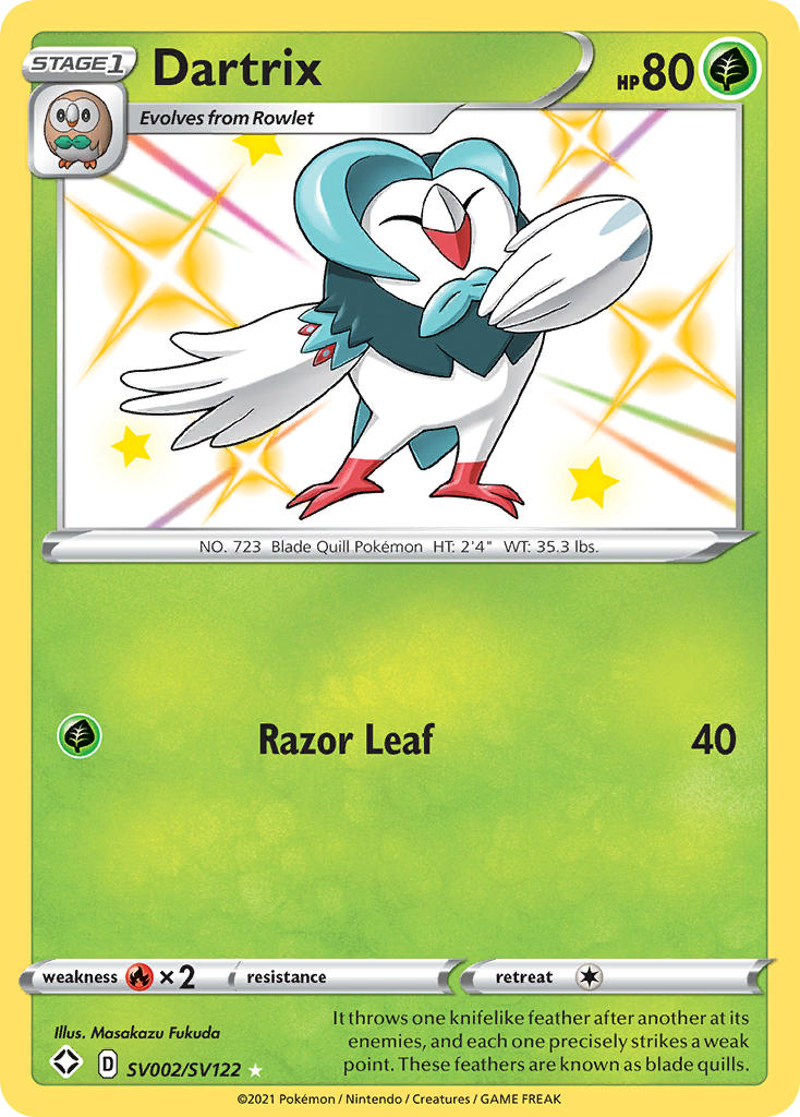 Dartrix (SV002/SV122) (español) [Sword & Shield: Shining Fates]