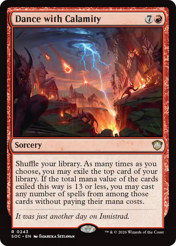 Dance with Calamity [Secrets of Strixhaven Commander]