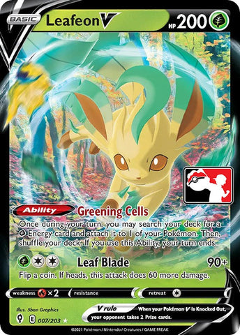 Leafeon V (007/203) [Prize Pack Series One] [ESPAÑOL]