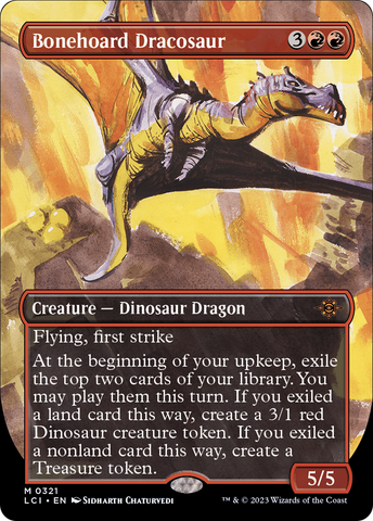 Bonehoard Dracosaur (Borderless) (ESPAÑOL) [The Lost Caverns of Ixalan]