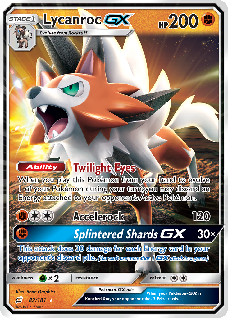 Lycanroc GX (82/181) (ESPAÑOL) [Sun & Moon: Team Up]