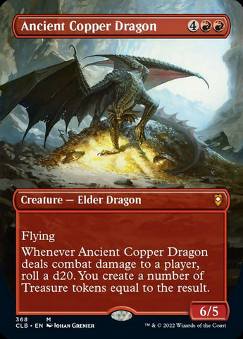 Ancient Copper Dragon (Borderless Alternate Art) (ESPAÑOL) [Commander Legends: Battle for Baldur's Gate]