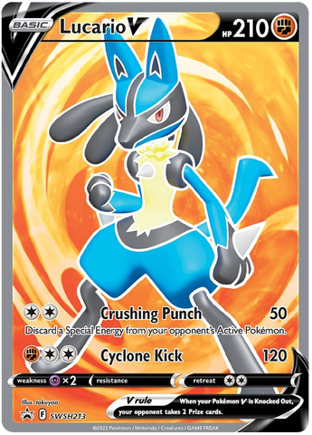 Lucario V (SWSH213) [Sword & Shield: Black Star Promos] [ESPAÑOL]
