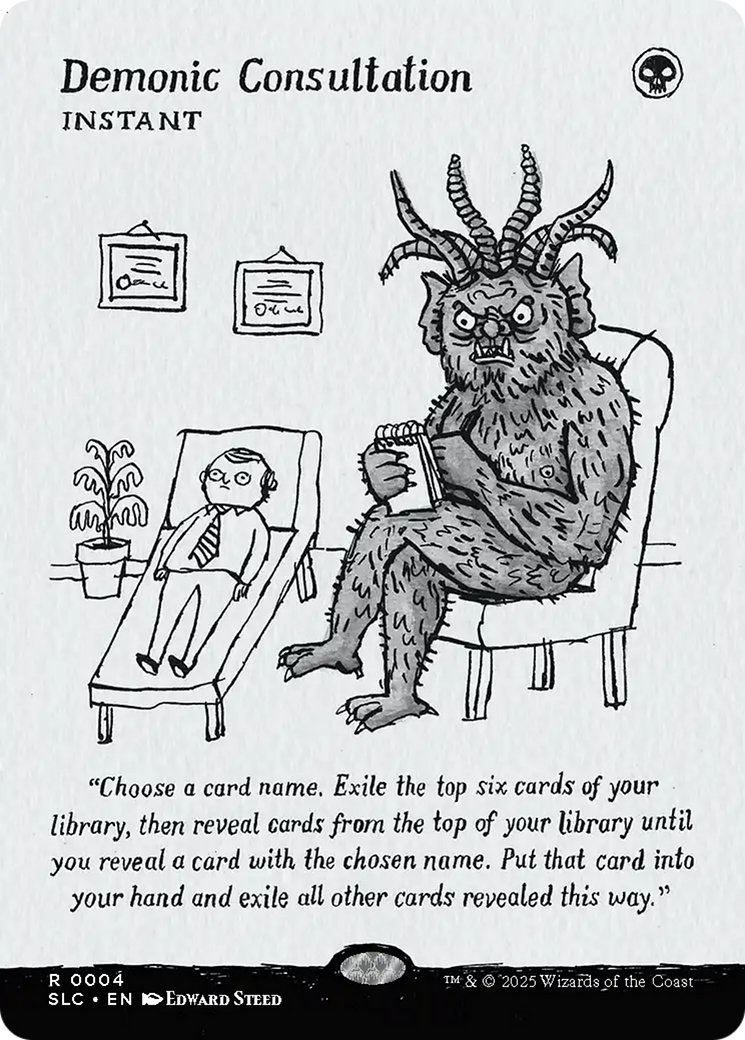 Demonic Consultation. [Secret Lair Countdown Kit]